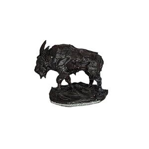 Leigh Aldrich Bronze Mountain Goat Miniature Figurine 1993 Sculpture